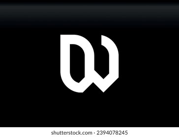 Monogram Letter DV Logo Design vector template