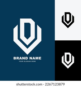 Monogram letter DV or VD with modern style good for brand, clothing, apparel, streetwear, baseball, basketball, football and etc