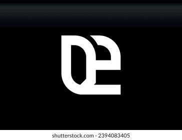 Monogram Letter DZ Logo Design vector template