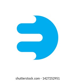 Monogram Letter E Circle Business Company Stock Vector Logo Design