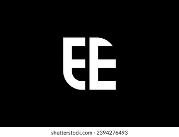 Monogram Letter EE Logo Design vector template.