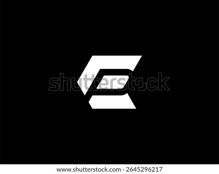 Monogram Letter EP or PE with negative space logo concept vector icon