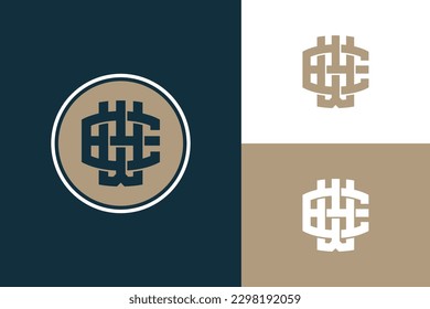 Monogram letter EW or WE with interlock style good for brand, clothing, apparel, streetwear, baseball, basketball, football and etc