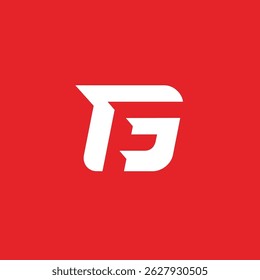 Monogram Letter F G FG GF logo design vector template