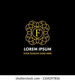 Monogram Letter F Logo Concept