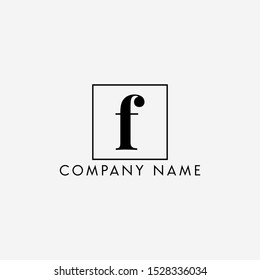 Monogram Letter F Logo Template.
