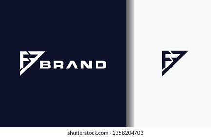 logotipo de la letra de monograma FF