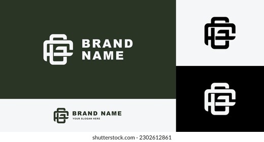 Monogram Letter FG oder GF mit Interlock-Stil, gut für Marke, Kleidung, Kleidung, Straßenbekleidung, Baseball, Basketball, Fußball usw.