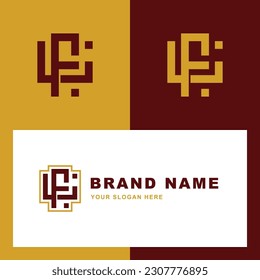 Letra monograma FL o LF con estilo de interconexión buena para marca, ropa, ropa, ropa, ropa de calle, béisbol, baloncesto, fútbol, etc