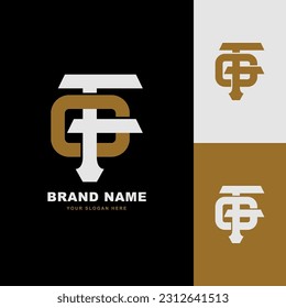 Letra monograma FO o OF con estilo de interconexión buena para marca, ropa, vestimenta, ropa de calle, béisbol, baloncesto, fútbol, etc