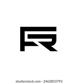 Monogram Letter FR Logo template