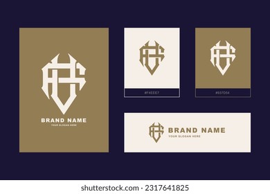 Monogram letter FV or VF with interlock style good for brand, clothing, apparel, streetwear, baseball, basketball, football and etc