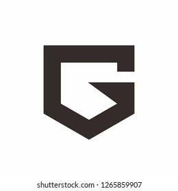 Monogram Letter G Business Company Vector Logo Design