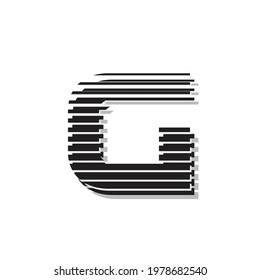 Monogram letter G text effect design vector, Can be used for Logo.