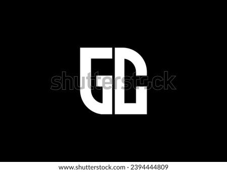 Monogram Letter GC Logo Design vector template.