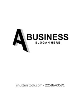 monogram letter a geometric bold logo design