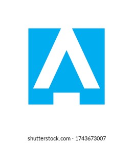 Letra monograma A flecha triangular geométrica Empresa de negocios Modelo de diseño de logotipo vectorial