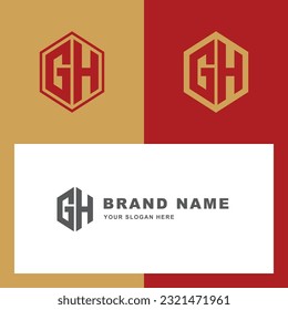 Monogram letter GH or HG with modern style good for brand, clothing, apparel, streetwear, baseball, basketball, football and etc
