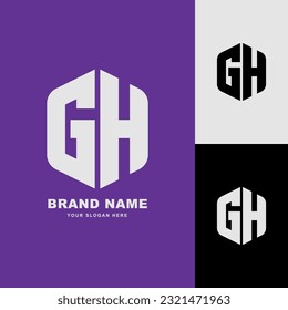 Monogram letter GH or HG with modern style good for brand, clothing, apparel, streetwear, baseball, basketball, football and etc