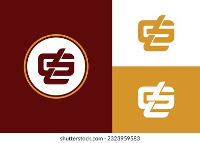 Monogram letter GL or LG with interlock style good for brand, clothing, apparel, streetwear, baseball, basketball, football and etc