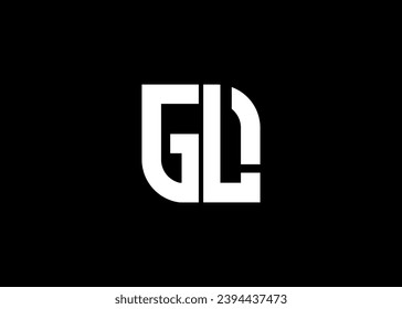 Monogram Letter GL Logo Design vector template