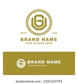 Monogram letter GU or UG with modern style good for brand, clothing, apparel, streetwear, baseball, basketball, football and etc