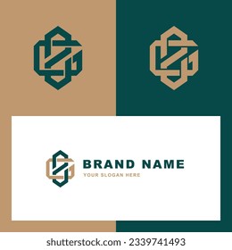 Monogram letter GZ or ZG with interlock style good for brand, clothing, apparel, streetwear, baseball, basketball, football and etc