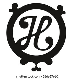 Monogram Letter H