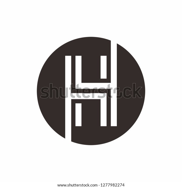 Monogram Letter H Business Company Vector Stock Vector (Royalty Free ...