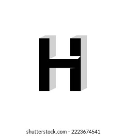 The monogram is the letter H uppercase impossible. Elegant and unique.