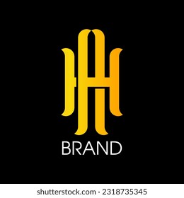 Monogram Letter HA, Design-Logo-Markenbezeichnung
