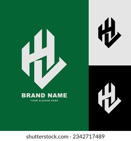 Letra monograma HL o LH con estilo de enclavamiento bueno para marca, ropa, ropa, ropa de calle, béisbol, baloncesto, fútbol, etc