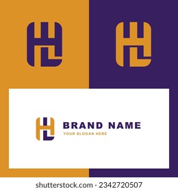 Letra monograma HL o LH con estilo de enclavamiento bueno para marca, ropa, ropa, ropa de calle, béisbol, baloncesto, fútbol, etc