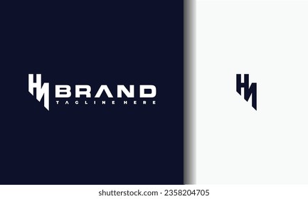 the monogram letter HN logo