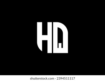 Plantilla de vector de diseño de logotipo HQ de carta monograma