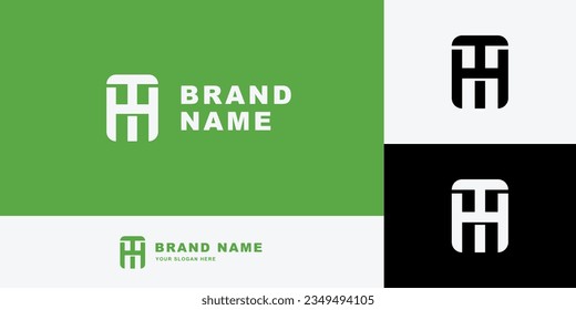 Monogram letter HT or TH with interlock style good for brand, clothing, apparel, streetwear, baseball, basketball, football and etc