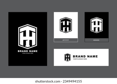 Monogram letter HT or TH with interlock style good for brand, clothing, apparel, streetwear, baseball, basketball, football and etc