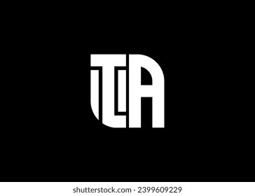 Monogram Letter IA Logo Design vector template