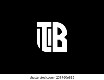 Monogram Letter IB Logo Design vector template