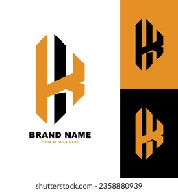 Monogram letter IK or KI with interlock style good for brand, clothing, apparel, streetwear, baseball, basketball, football and etc