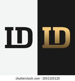 Monogram Letter Initial L D LD DL Logo Design Template. Geeignet für das Logo-Design von General Shop Bekleidung Sport Fashion Marketing Business Brand Company.