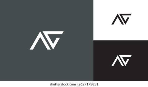 Monogram letter initial logo of A and G 