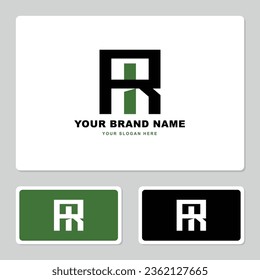 Monogram letter IR or RI with interlock style good for brand, clothing, apparel, streetwear, baseball, basketball, football and etc