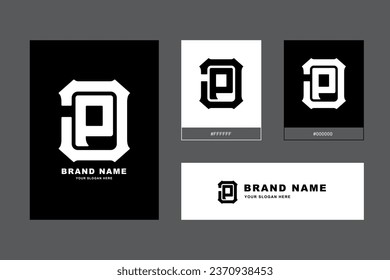 Monogram letter JP or PJ with modern style good for brand, clothing, apparel, streetwear, baseball, basketball, football and etc