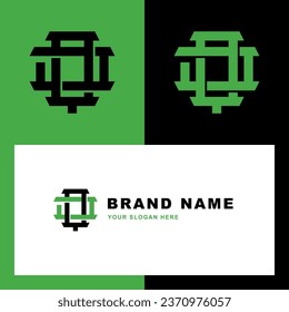 Monogram letter JQ or QJ with interlock style good for brand, clothing, apparel, streetwear, baseball, basketball, football and etc