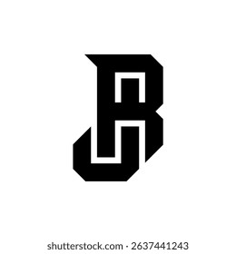Monogram Letter JR Logo Design
