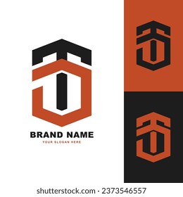 Letra monograma JT o TJ con estilo de interconexión buena para marca, ropa, ropa, ropa, calle, béisbol, baloncesto, fútbol, etc