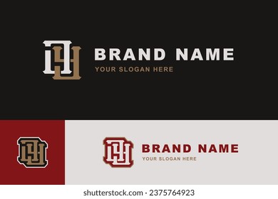 Letra monograma JY o YJ con estilo de enclavamiento bueno para marca, ropa, ropa, ropa de calle, béisbol, baloncesto, fútbol, etc