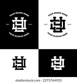 Monogram letter JY or YJ with interlock style good for brand, clothing, apparel, streetwear, baseball, basketball, football and etc
