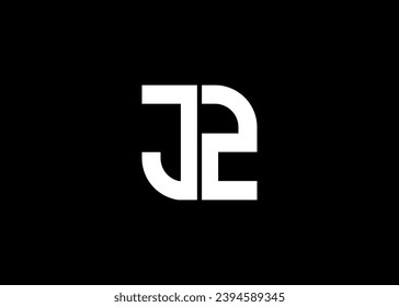 Monogram Letter JZ Logo Design vector template